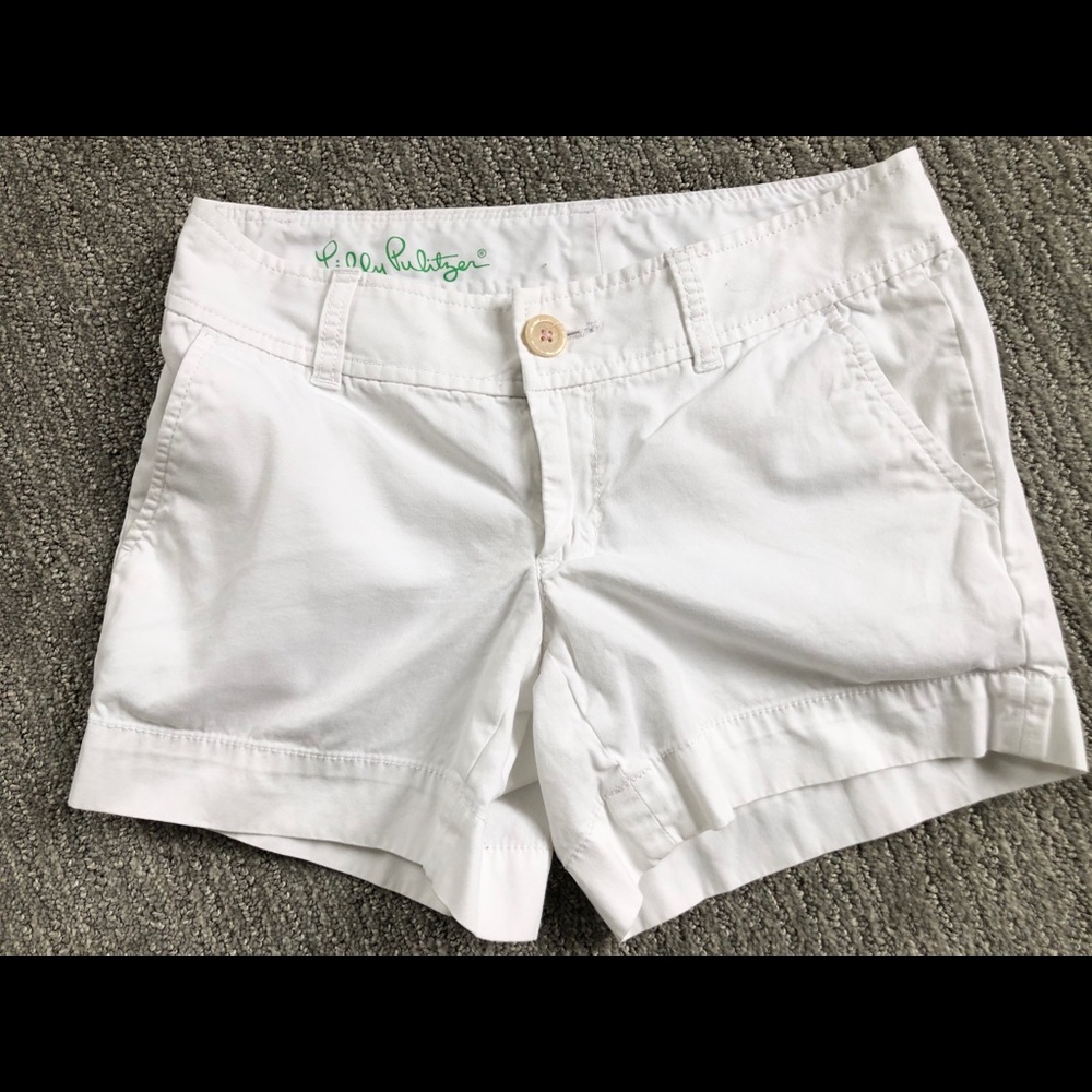 Lilly Pulitzer white Callahan shorts sz 00